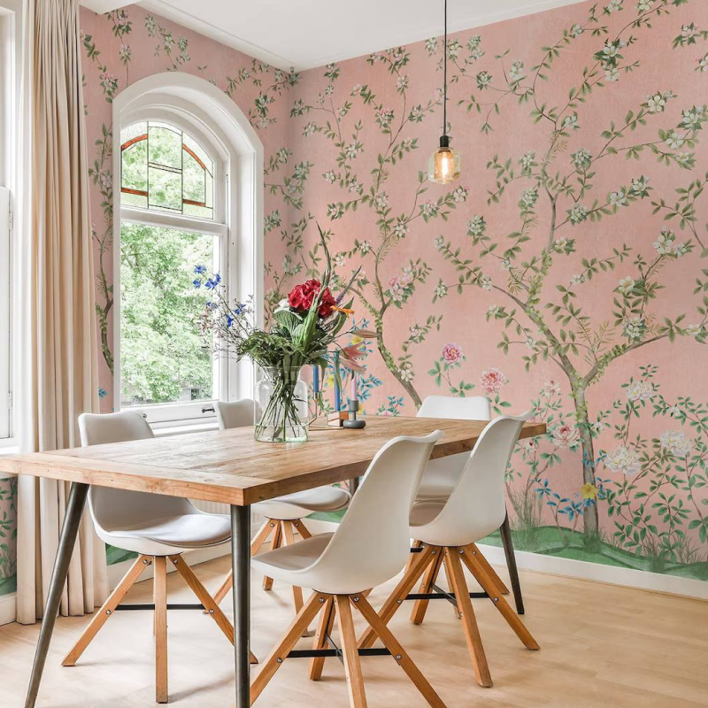 Pink Floral Tree – Elegant & Soft (WF0001)